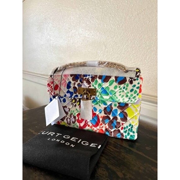 KURT GEIGER Mini Brixton Velvet Multicolor Shoulder Bag NWT - Picture 2 of 5